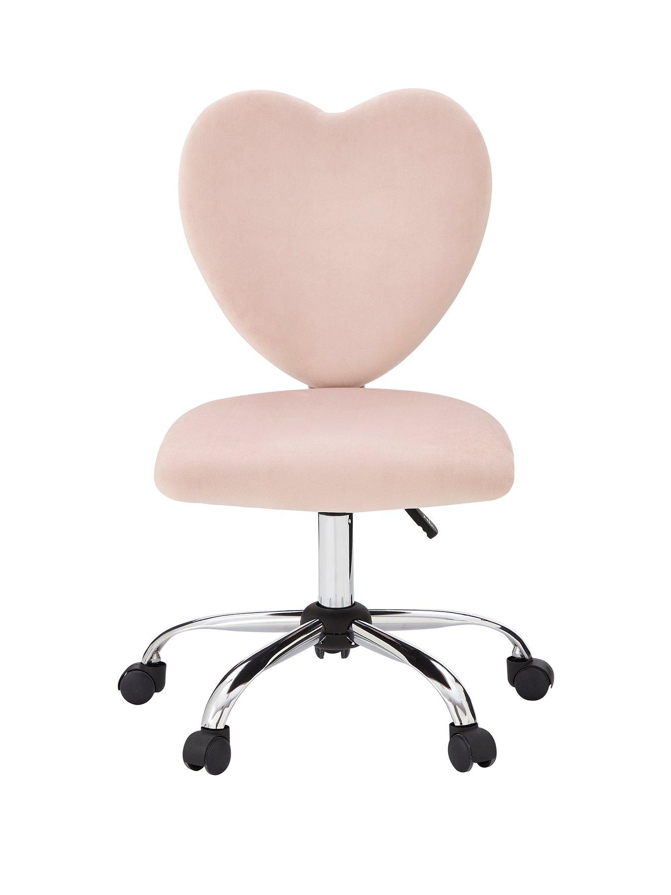 Very Home Heart Office Chair Pink FSC® Certified Littlewoods