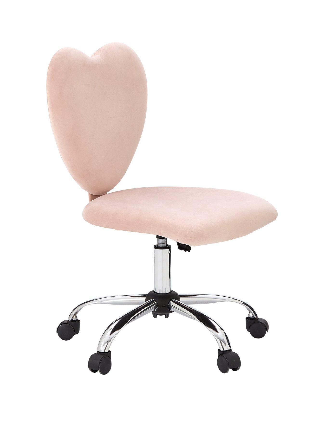 Image 3 of 6 of The Very Collection Heart&nbsp;Office Chair - Pink&nbsp;- FSC&reg; Certified