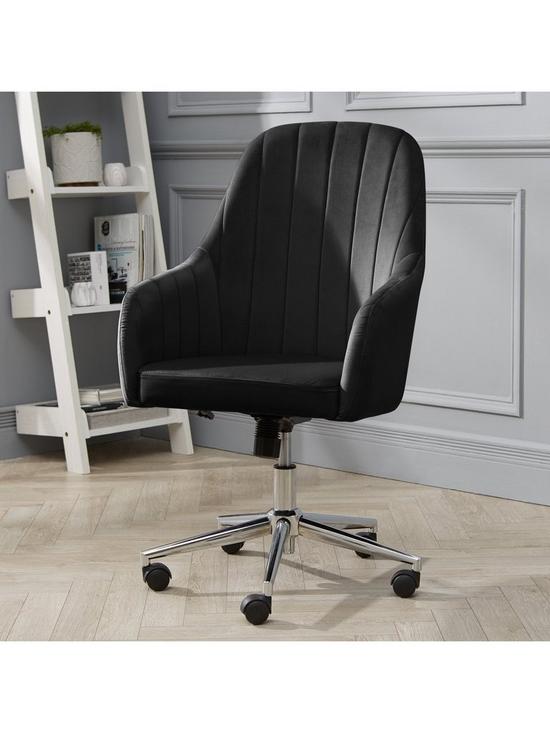 stillFront image of molby-fabric-office-chair-black