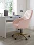  image of molby-fabric-office-chair-pink
