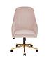  image of very-home-molby-fabric-office-chair-pinknbsp--fscreg-certified