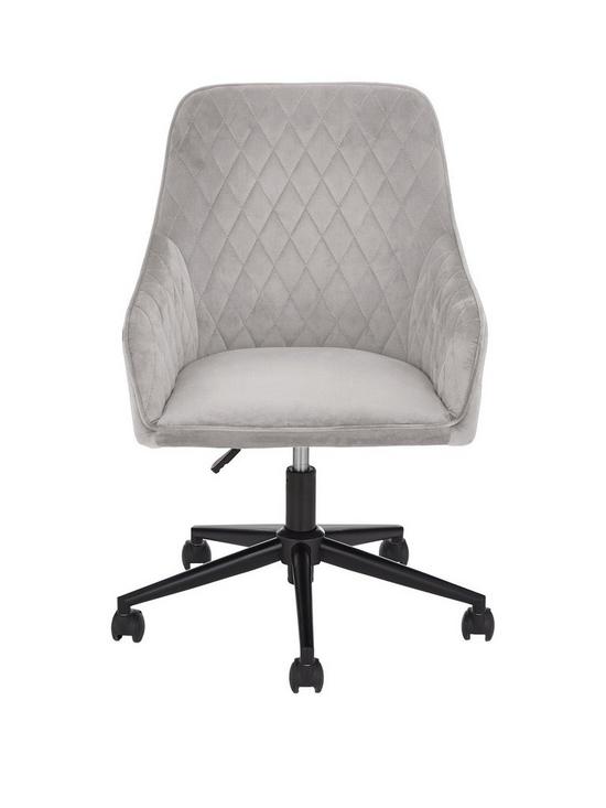 stillFront image of very-home-diamond-fabric-office-chair-greynbsp--fscreg-certified