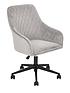  image of diamond-fabric-office-chair-grey