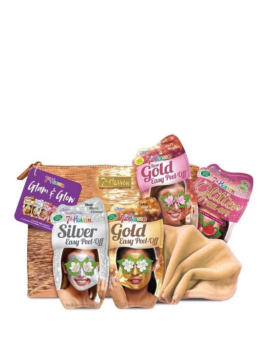 front image of montagne-jeunesse-7th-heaven-shimmer-and-shine-face-mask-giftset