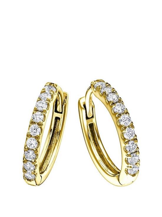 front image of created-brilliance-julianbsp9ct-yellow-gold-032ct-lab-grown-diamond-hoop-earrings