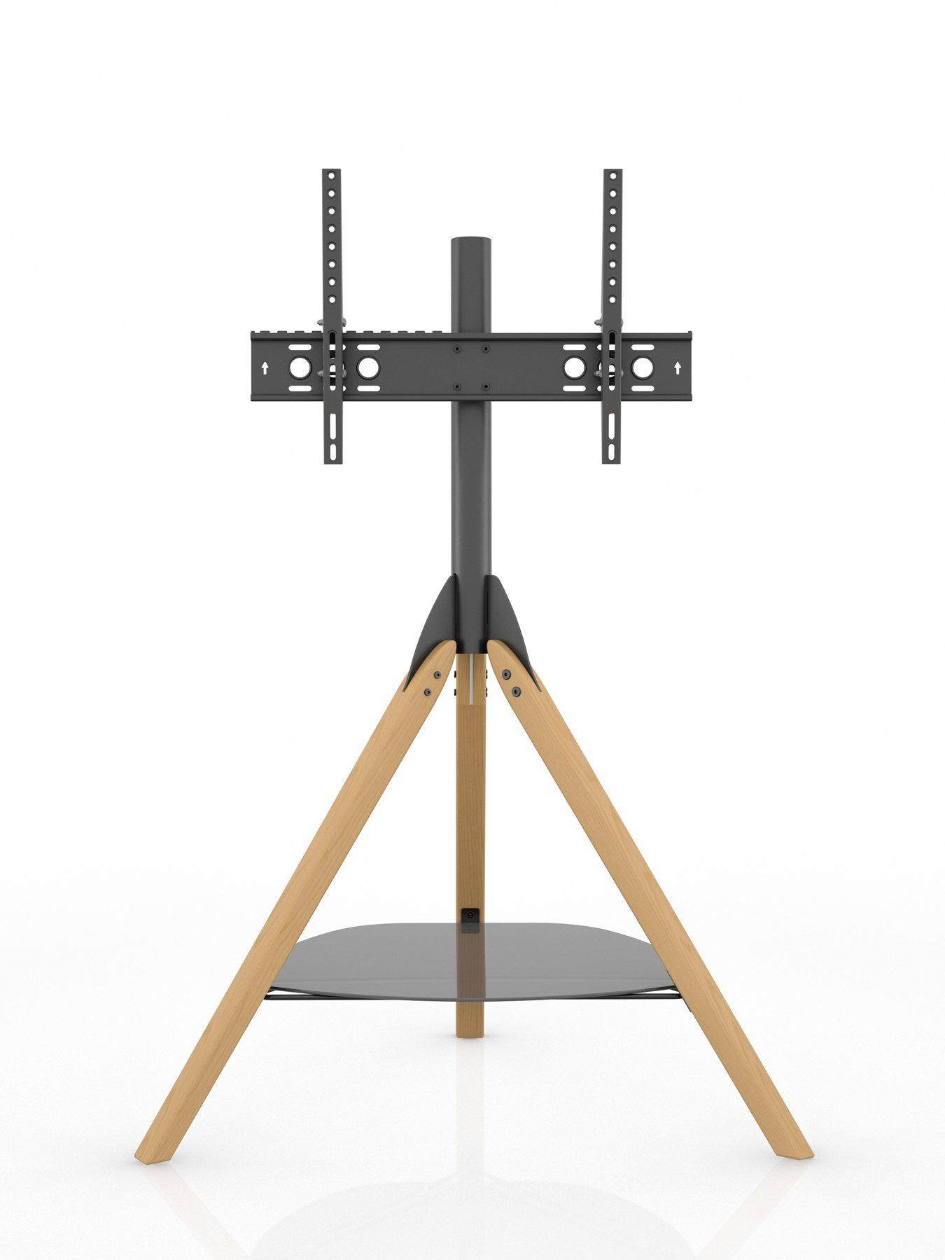  image of avf-hoxton-tripod-tv-stand-for-tvs-32-70-light-wood
