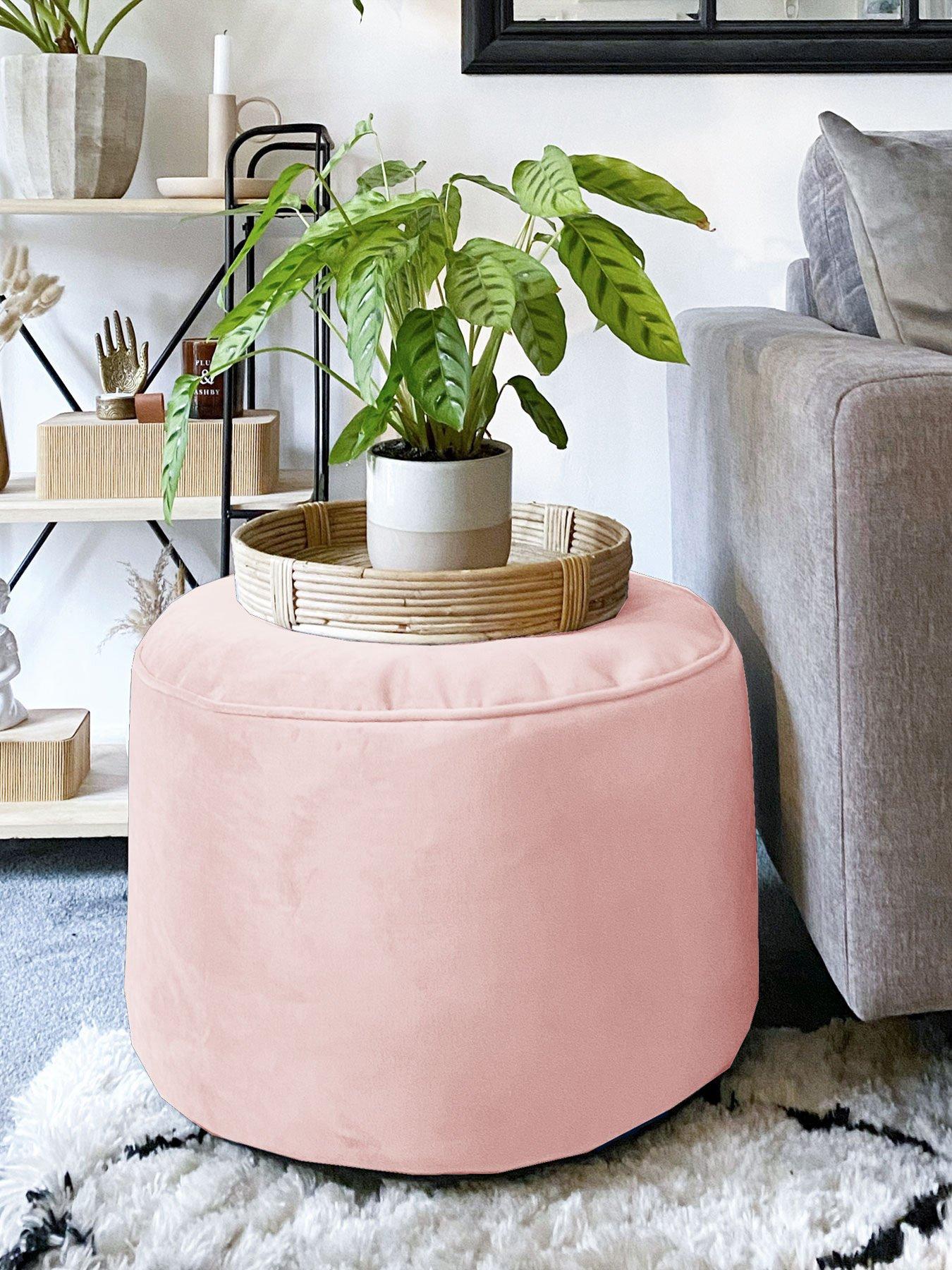 Image 1 of 5 of rucomfy Velvet Pouffe Beanbag