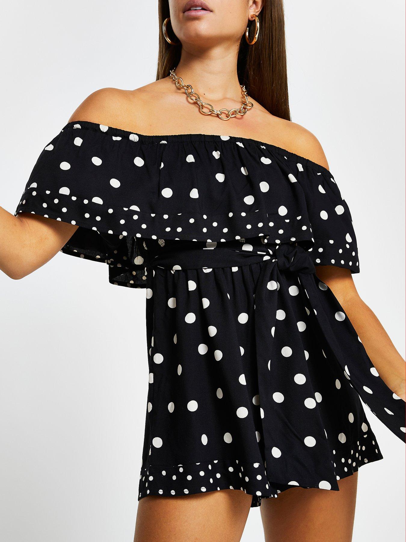 river island spotty jumpsuit