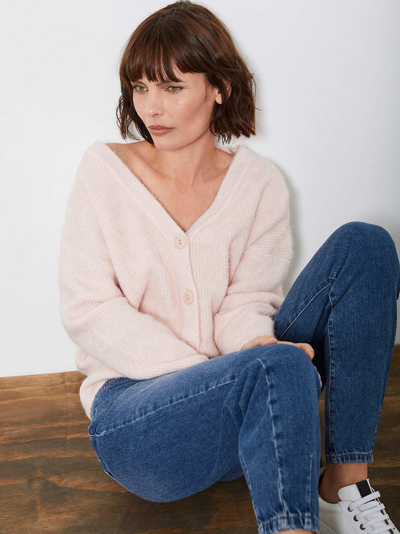 mint velvet feather cardigan