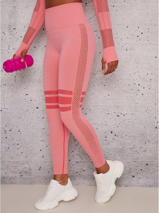 stillFront image of chi-chi-london-ella-gym-leggings-pink