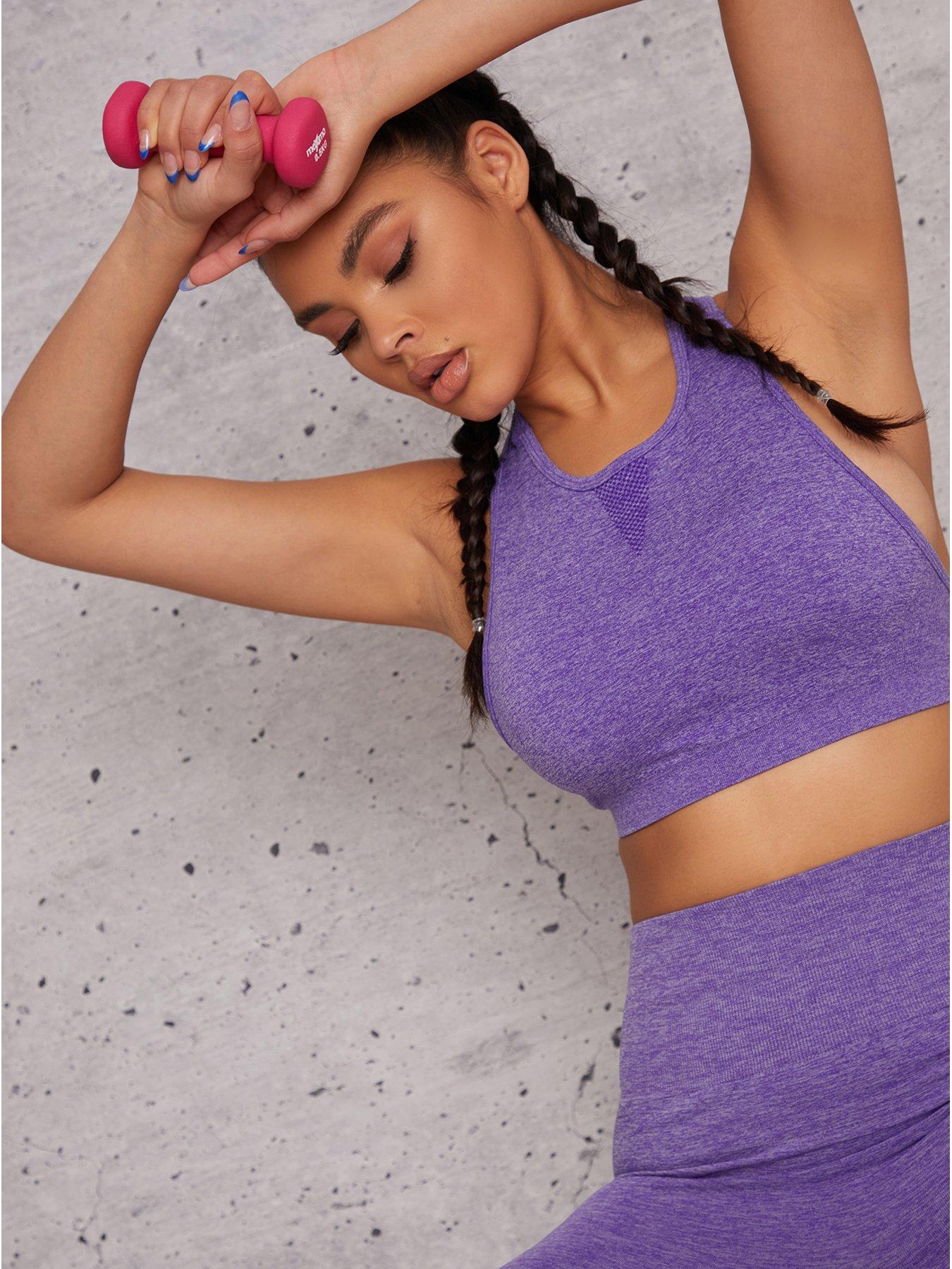  image of chi-chi-london-essie-sports-bra-purple