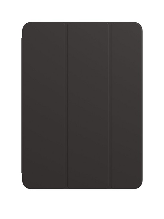 front image of apple-smart-folio-for-ipad-air-2020-black