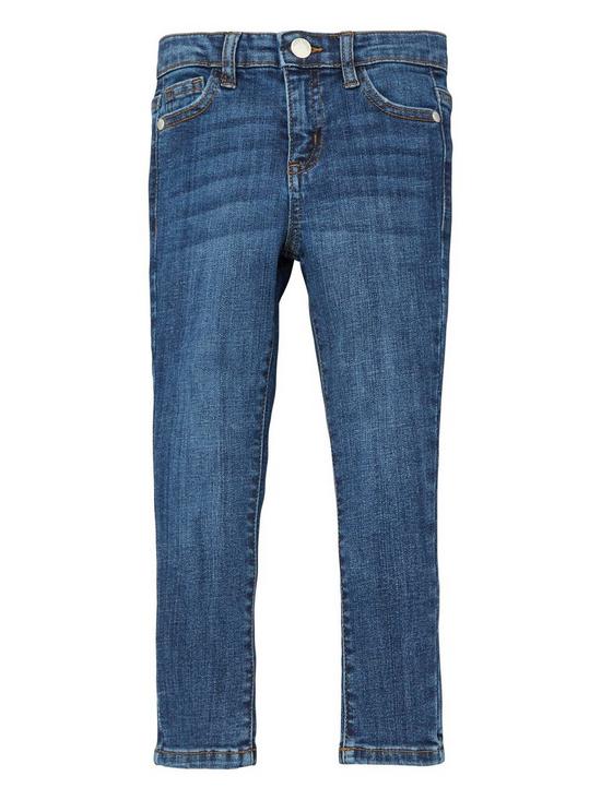 back image of mini-v-by-very-girls-2-pack-denim-jeans-midlight-wash