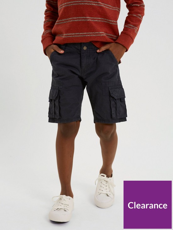 stillFront image of fatface-boys-lulworth-cargo-shorts-navy