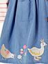  image of monsoon-baby-girls-duck-denim-pinny-and-top-blue