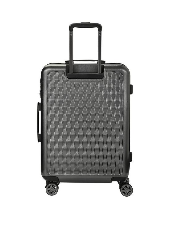 stillFront image of rock-luggage-allure-medium-8-wheel-suitcase-charcoal