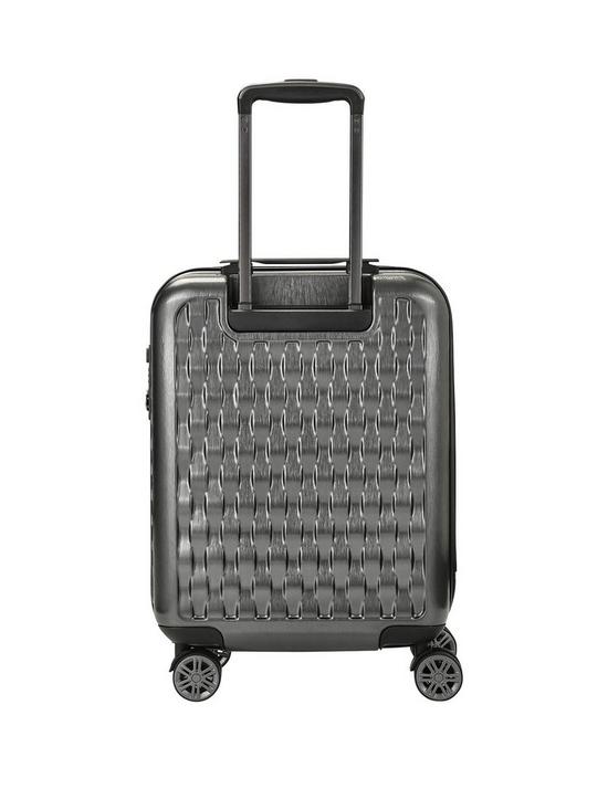 stillFront image of rock-luggage-allure-carry-on-8-wheel-suitcase-charcoal