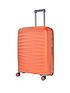  image of rock-luggage-sunwave-medium-8-wheel-suitcase-peach