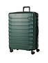  image of rock-luggage-synergy-large-8-wheel-suitcase-forest-green