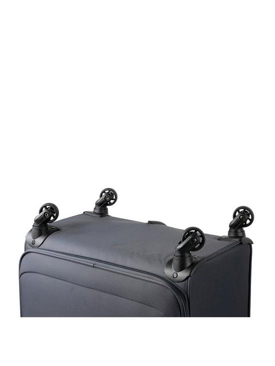 stillFront image of rock-luggage-ever-lite-large-4-wheel-suitcase-charcoal