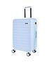  image of rock-luggage-novo-medium-8-wheel-suitcase-pastel-blue