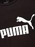  image of puma-girls-essential-logo-t-shirt-black
