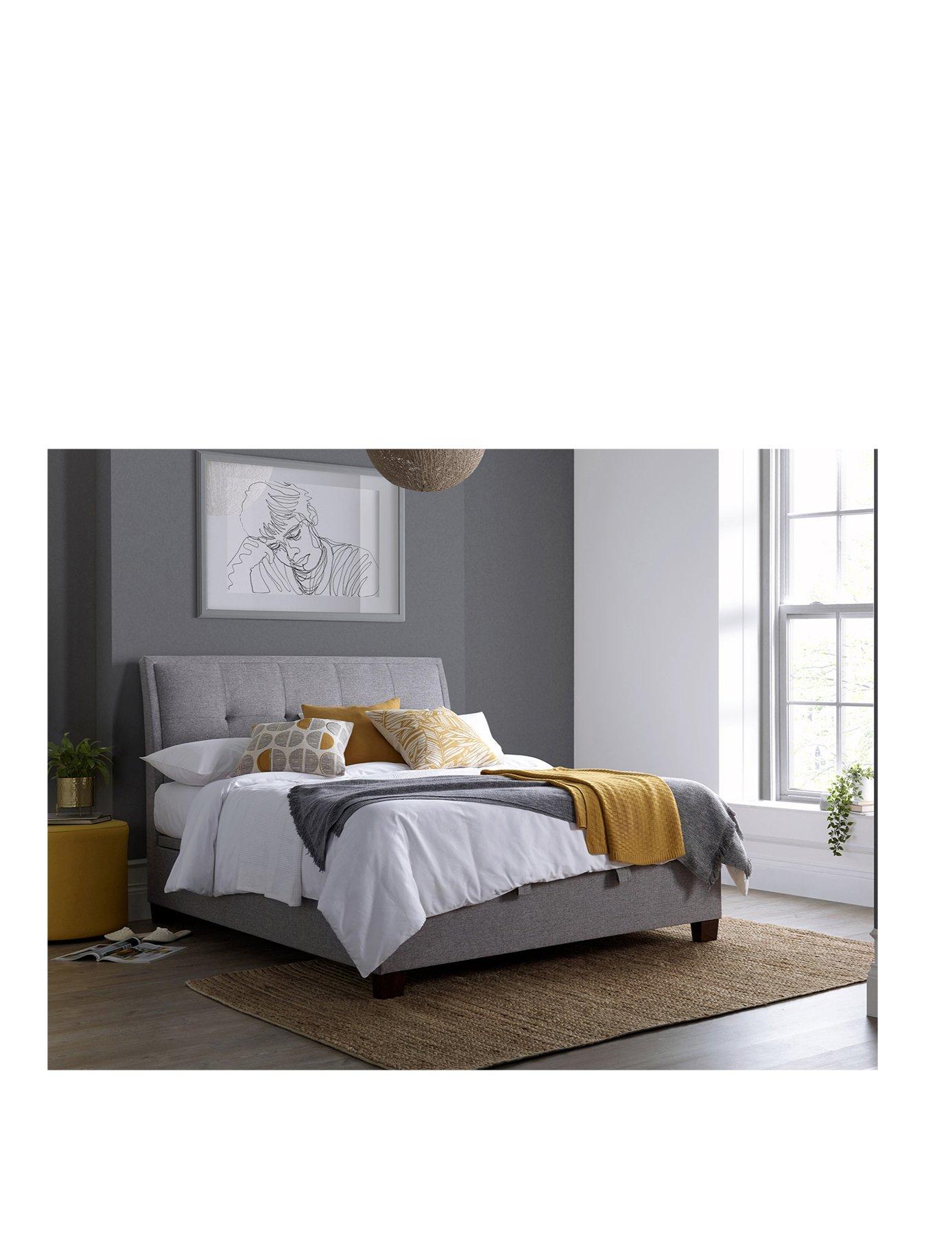 image of very-home-livingstone-end-lift-up-ottoman-storage-bed-with-airsprung-mattress-offer-buy-amp-save-grey