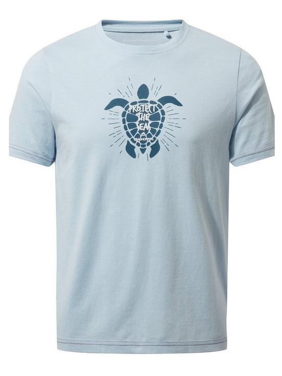 front image of craghoppers-boys-gibbon-short-sleevenbspt-shirt-light-blue