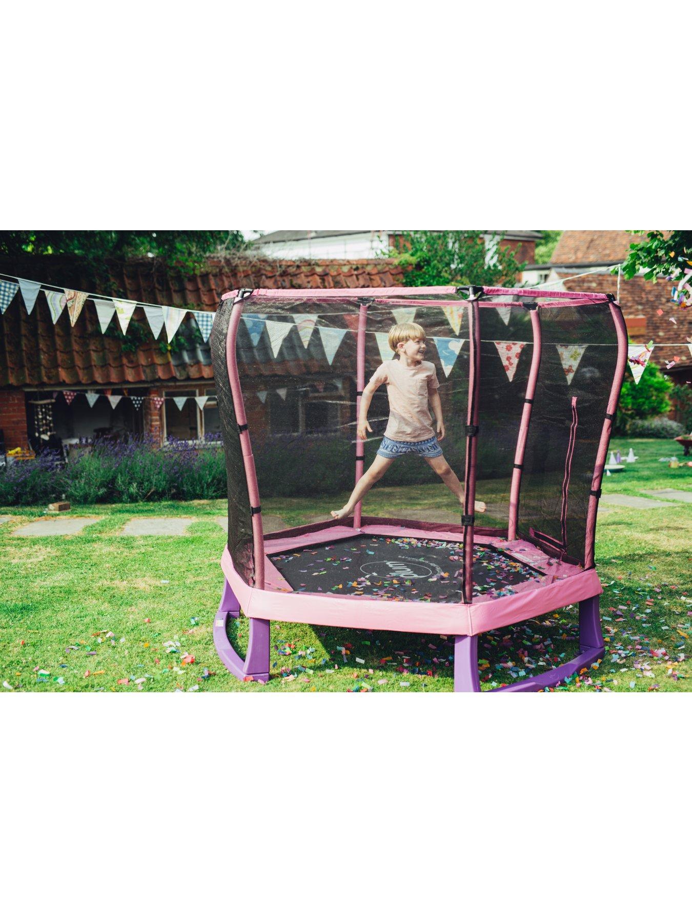 Pink trampoline hotsell