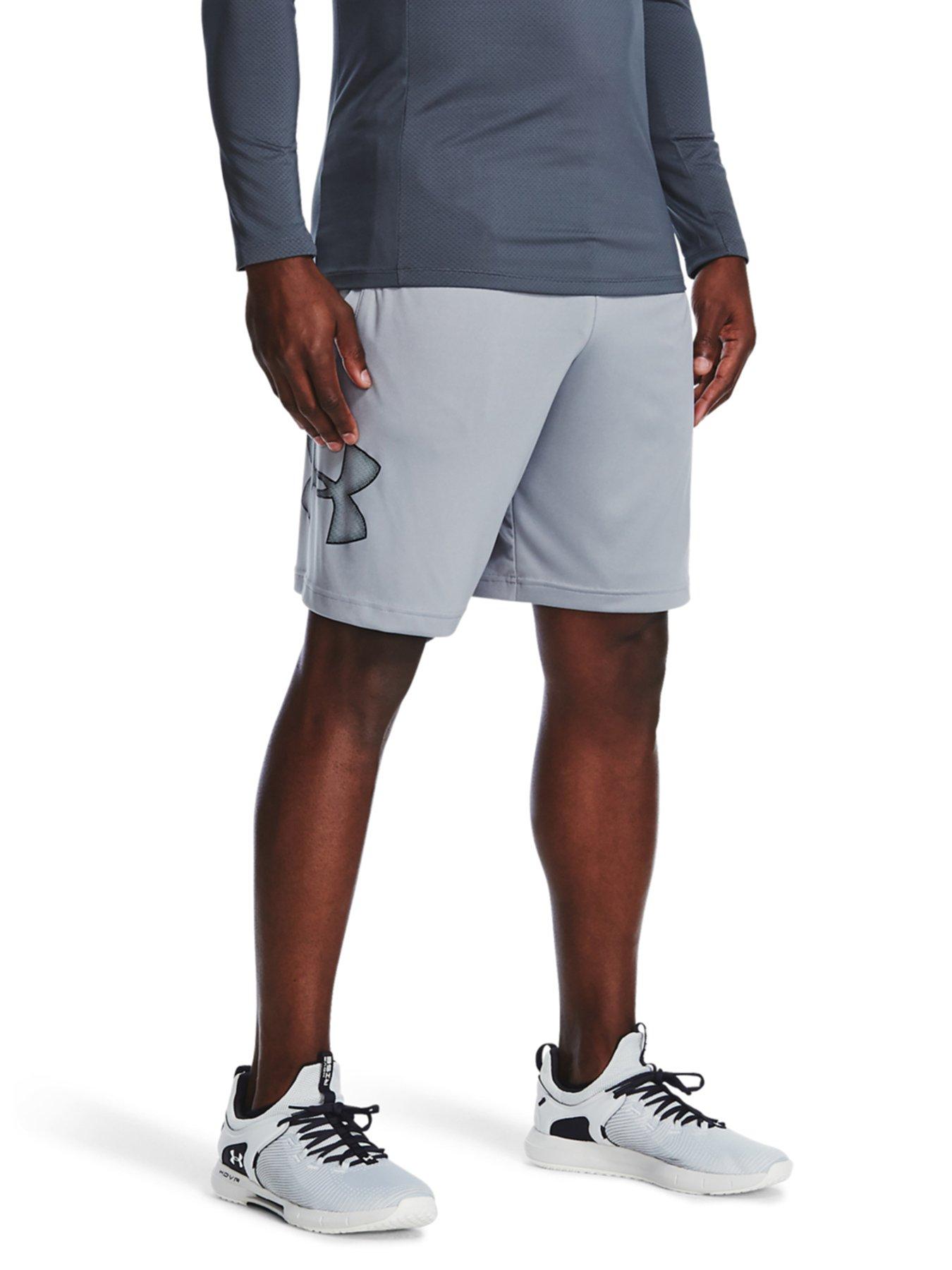 Image 1 of 2 of UNDER ARMOUR Training Tech Graphic Shorts - Steel