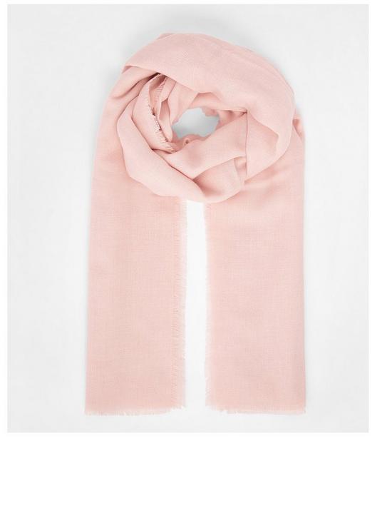 front image of accessorize-take-me-everywhere-scarf-pink