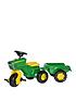 image of john-deere-trio-trac-with-electronic-steering-wheel-amp-trailer