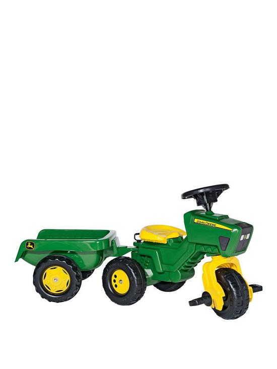 stillFront image of john-deere-trio-trac-with-electronic-steering-wheel-amp-trailer