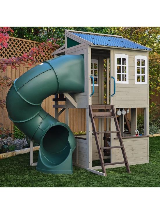 front image of kidkraft-cozy-escape-playhouse