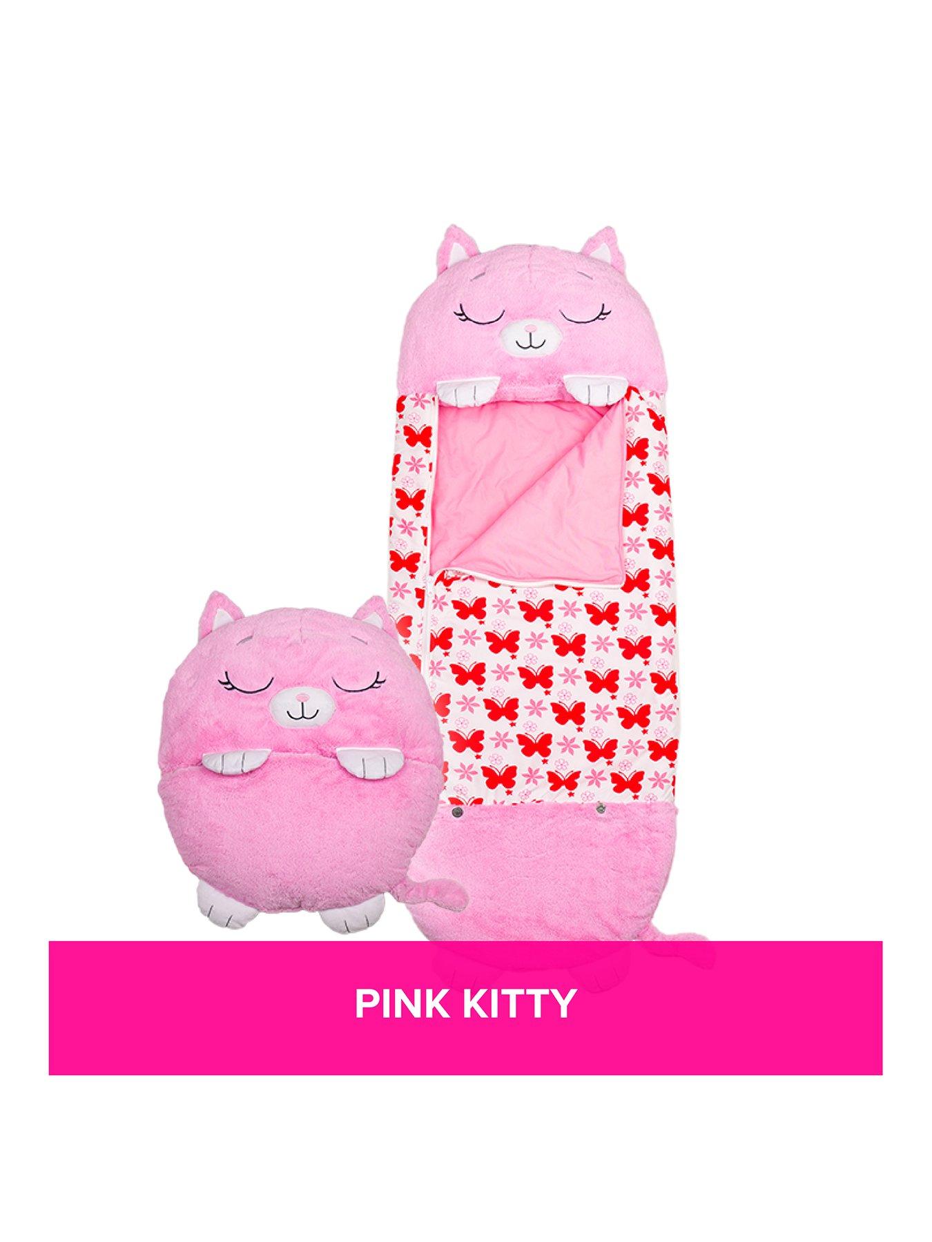 Happy Nappers Pink Kitty Sleeping Bag 