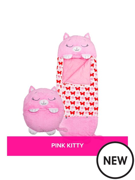 happy-nappers-pink-kitty-sleeping-bag-large