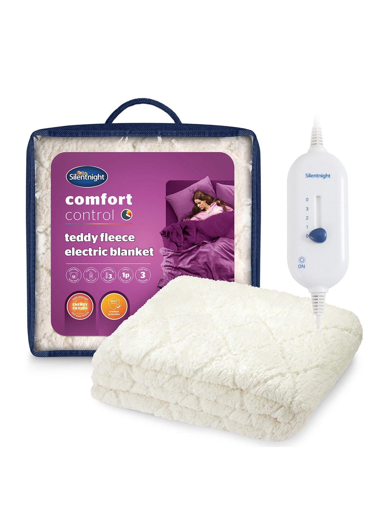 Silentnight Teddy Fleece Comfort Control Electric Blanket Heat
