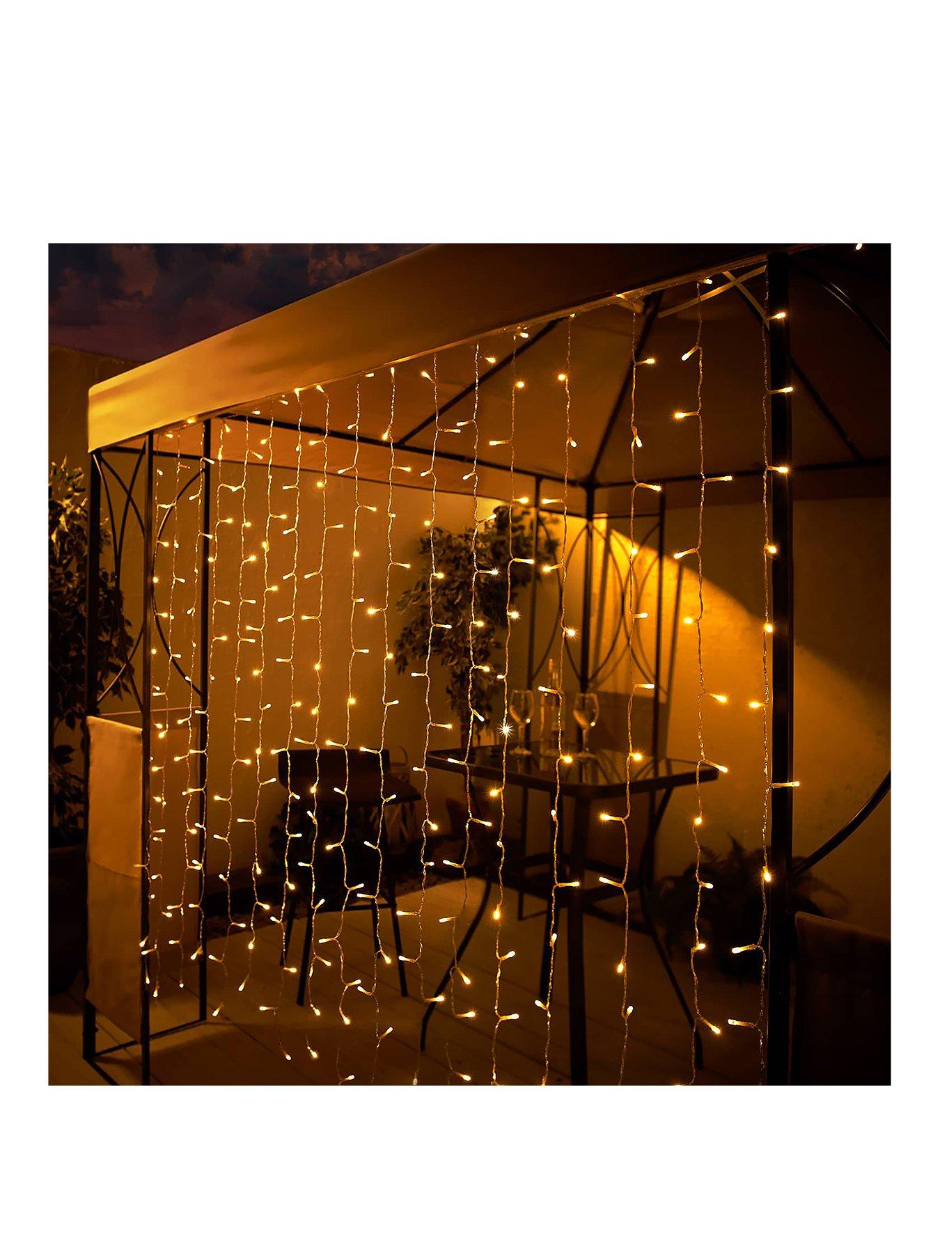 undefined Solar Curtain Lights - Warm White