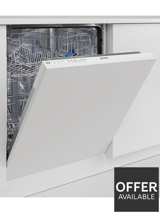 stillFront image of indesit-die2b19uk-built-in-13-place-full-size-dishwasher-white