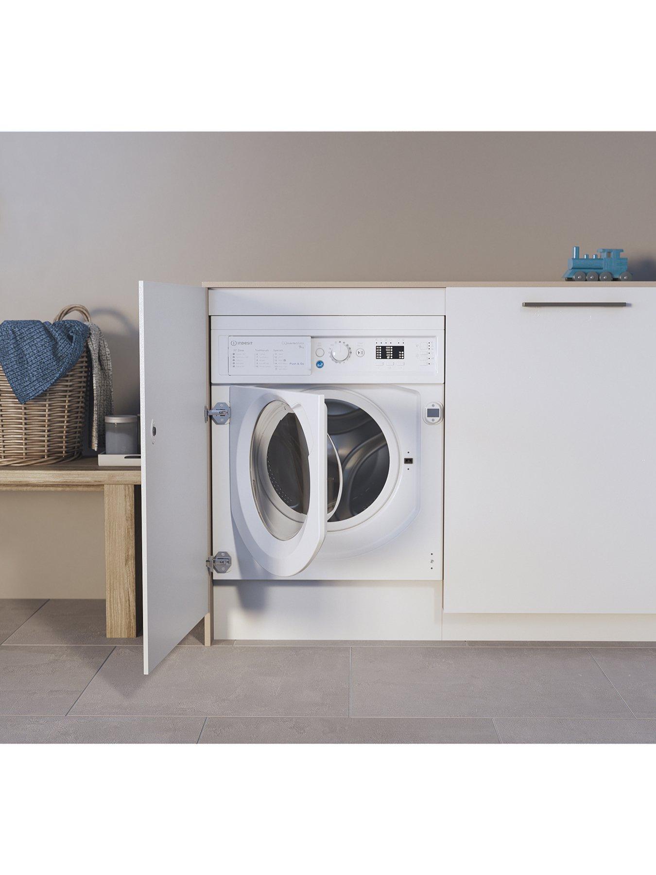  image of indesit-biwmil91484-built-in-9kg-load-1400-spin-washing-machine-white