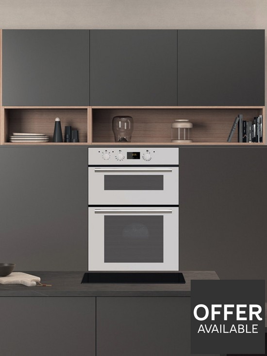 stillFront image of hotpoint-dd2540wh-built-in-60cm-width-electric-double-oven-white