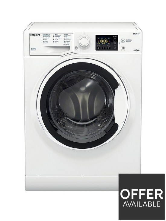 front image of hotpoint-rdg9643wukn-9kg-wash-6kg-dry-1400-spin-washer-dryer-white