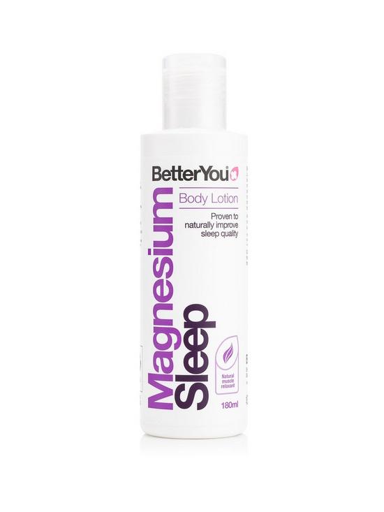 front image of betteryou-magnesium-sleep-body-lotion-180ml