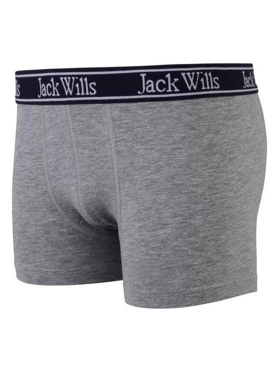 stillFront image of jack-wills-boys-3-pack-print-boxers-navy