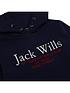  image of jack-wills-boys-script-hoodie-navy