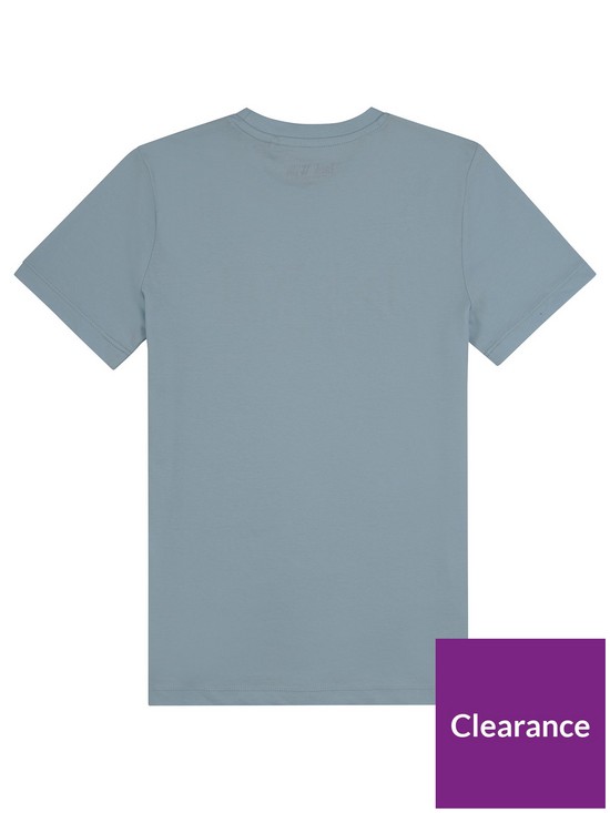 back image of jack-wills-boys-script-t-shirt-blue