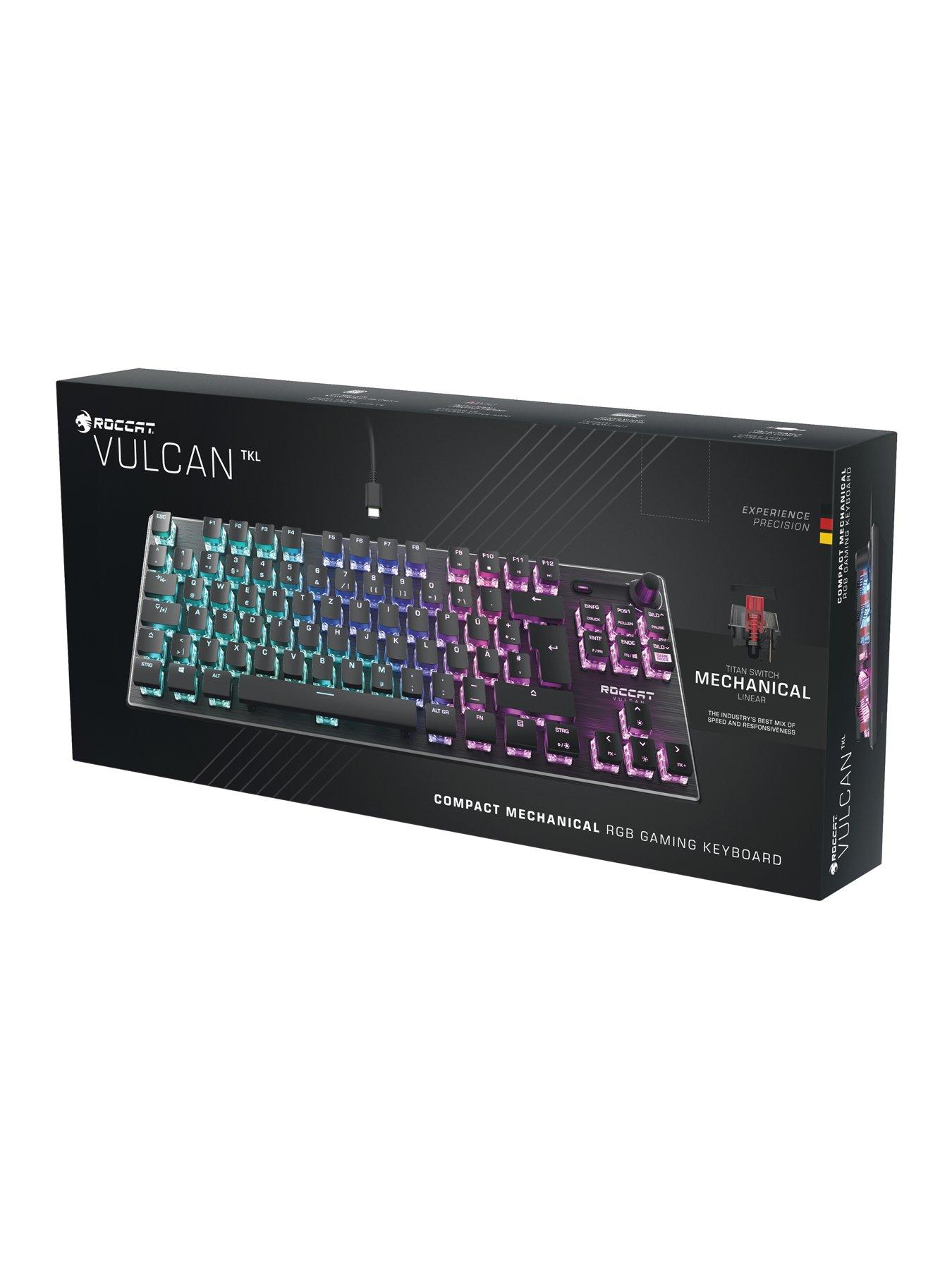 Image 7 of 7 of Roccat Vulcan TKL AIMO Mechanical Gaming Keyboard - Linear Switch, UK Layout