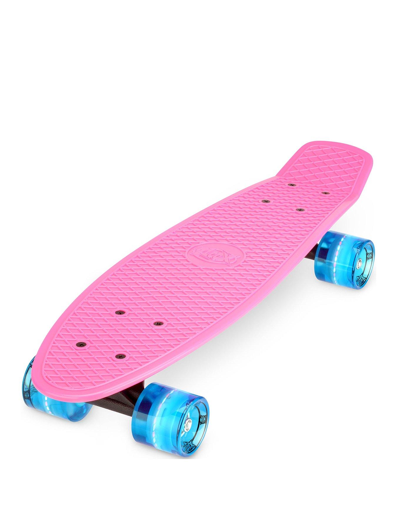 undefined 22" Skateboard with LED Wheels - Pink