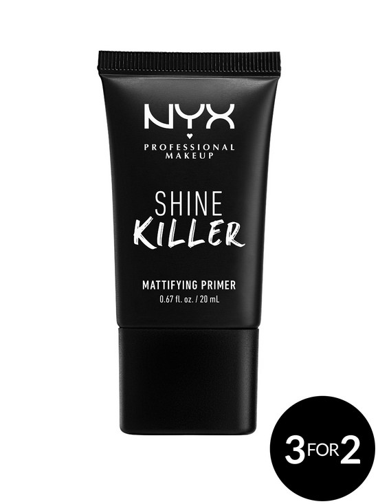 front image of nyx-professional-makeup-mattifying-charcoal-infused-shine-killer-face-primer