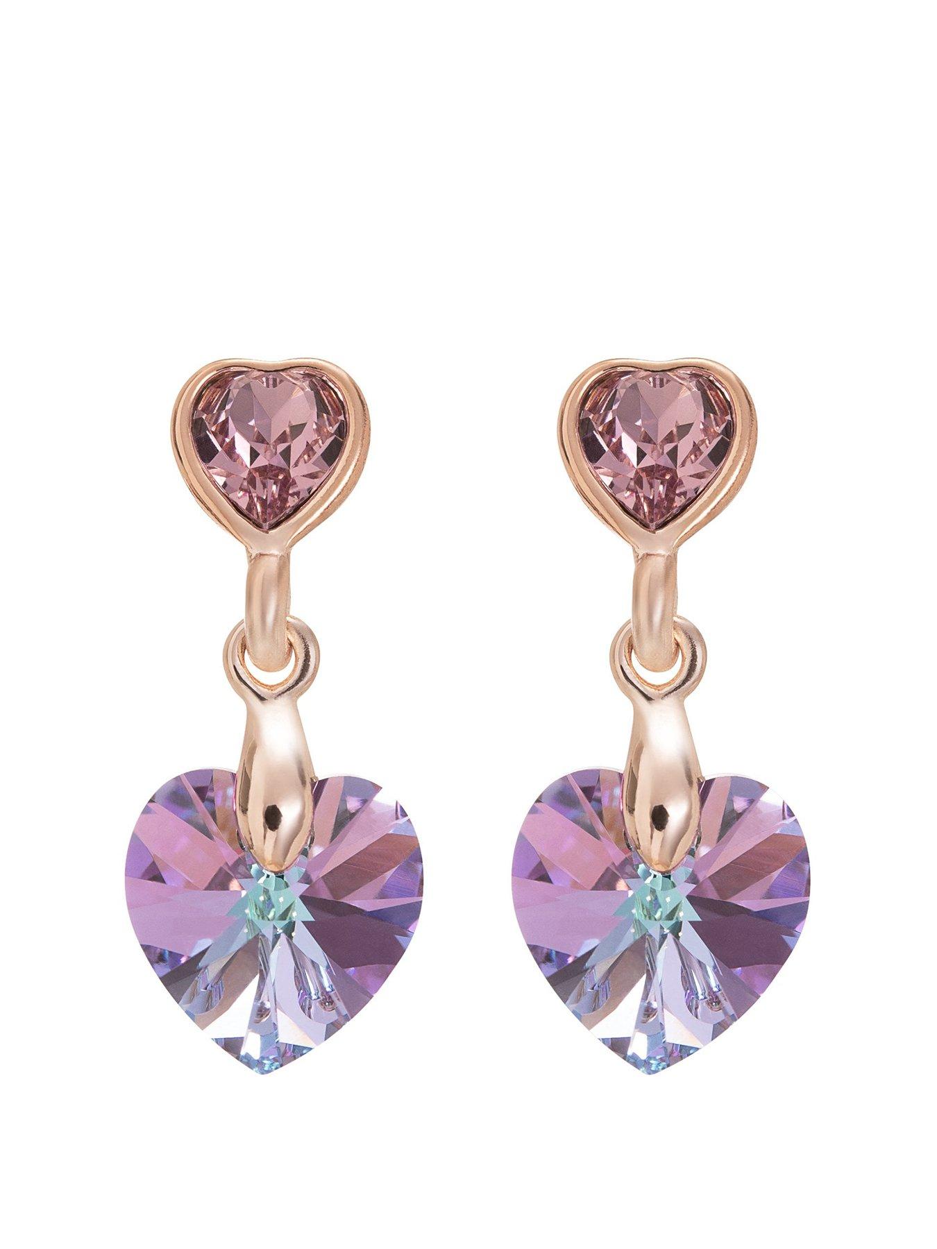undefined Rose Paradise Shine Heart Earrings